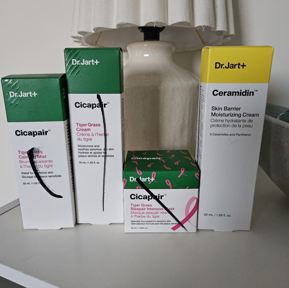 Dr Jart+ Cicapair and Ceramidin Skincare Set - Lot Of 4
